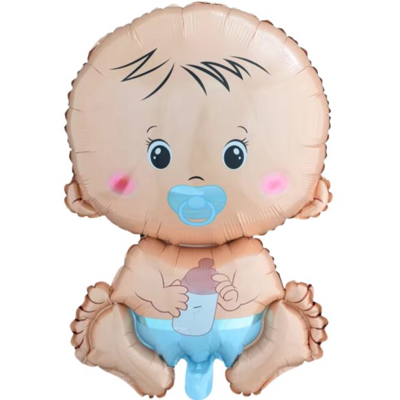 BALON FOLIOWY BOBAS BOY CHŁOPIEC BABY SHOWER ROCZEK CHRZEST NIEBIESKI 46CM