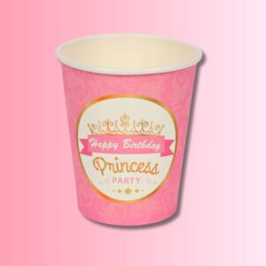 Talerzyki Kubeczki Papierowe na Urodziny Zestaw dla Dziewczynki PRINCESS - obrazek 6