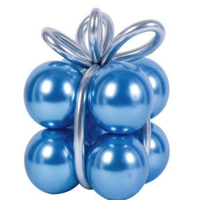balony niebieski prezent